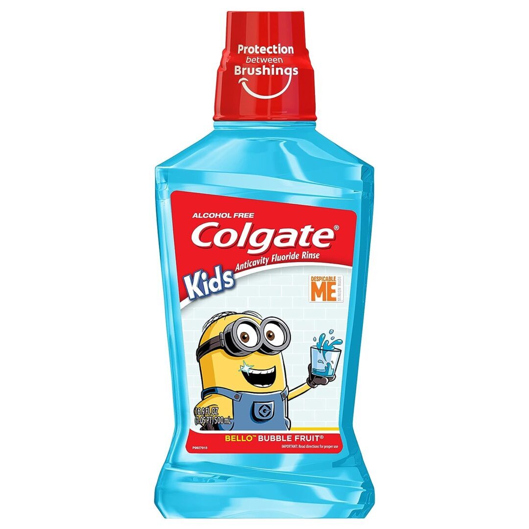 Colgate kids mouthwash with minions design